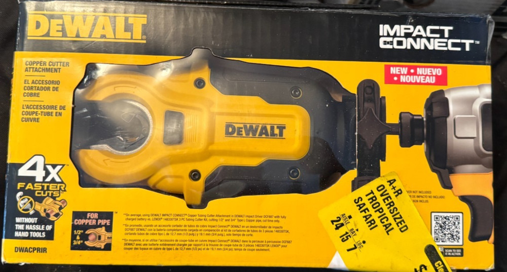 DEWALT IMPACT CONNECT Copper Pipe Cutter Attachment