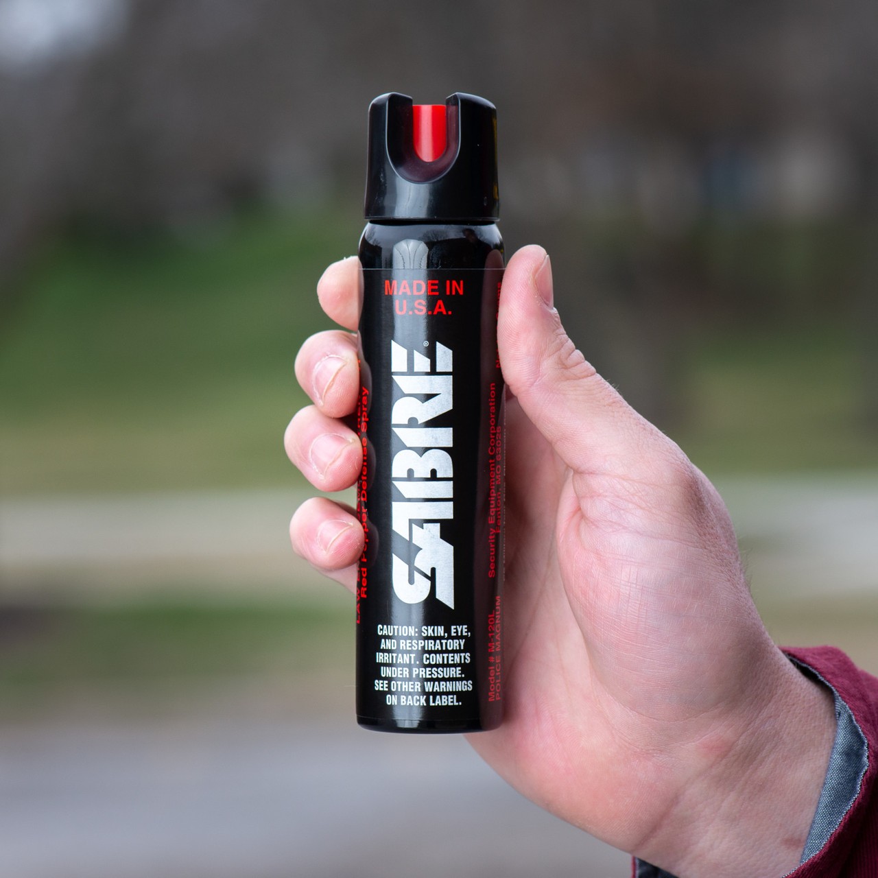 SABRE Magnum 3-in-1 Pepper Spray M-120L - Police Strength Tactical Size 4.36 oz