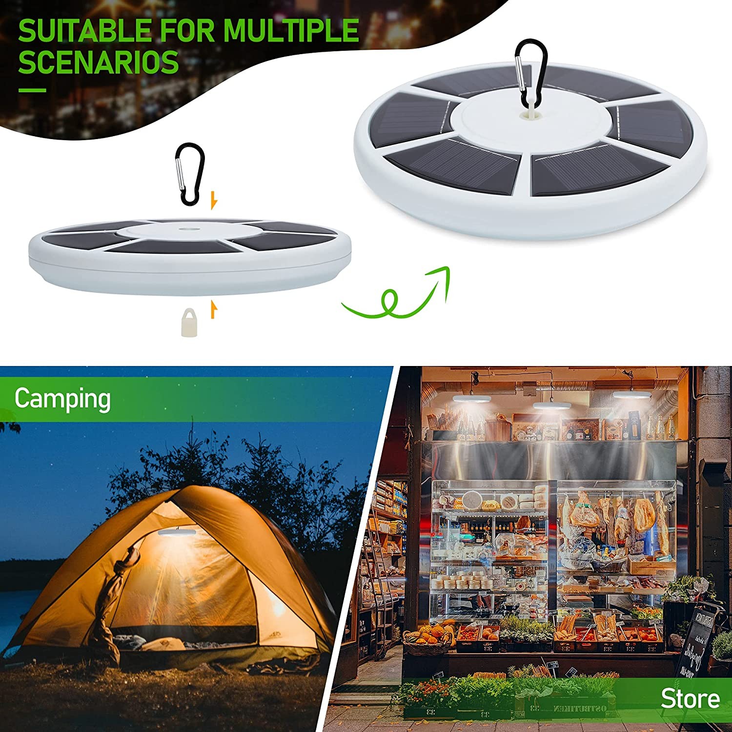 26 LED Solar Powered Flag Pole Light Auto Active Super Bright Waterproof USA