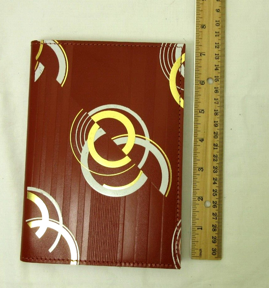 Metropolis Graphic Image 7" Refillable Notebook Leather Cover Spiral Insert