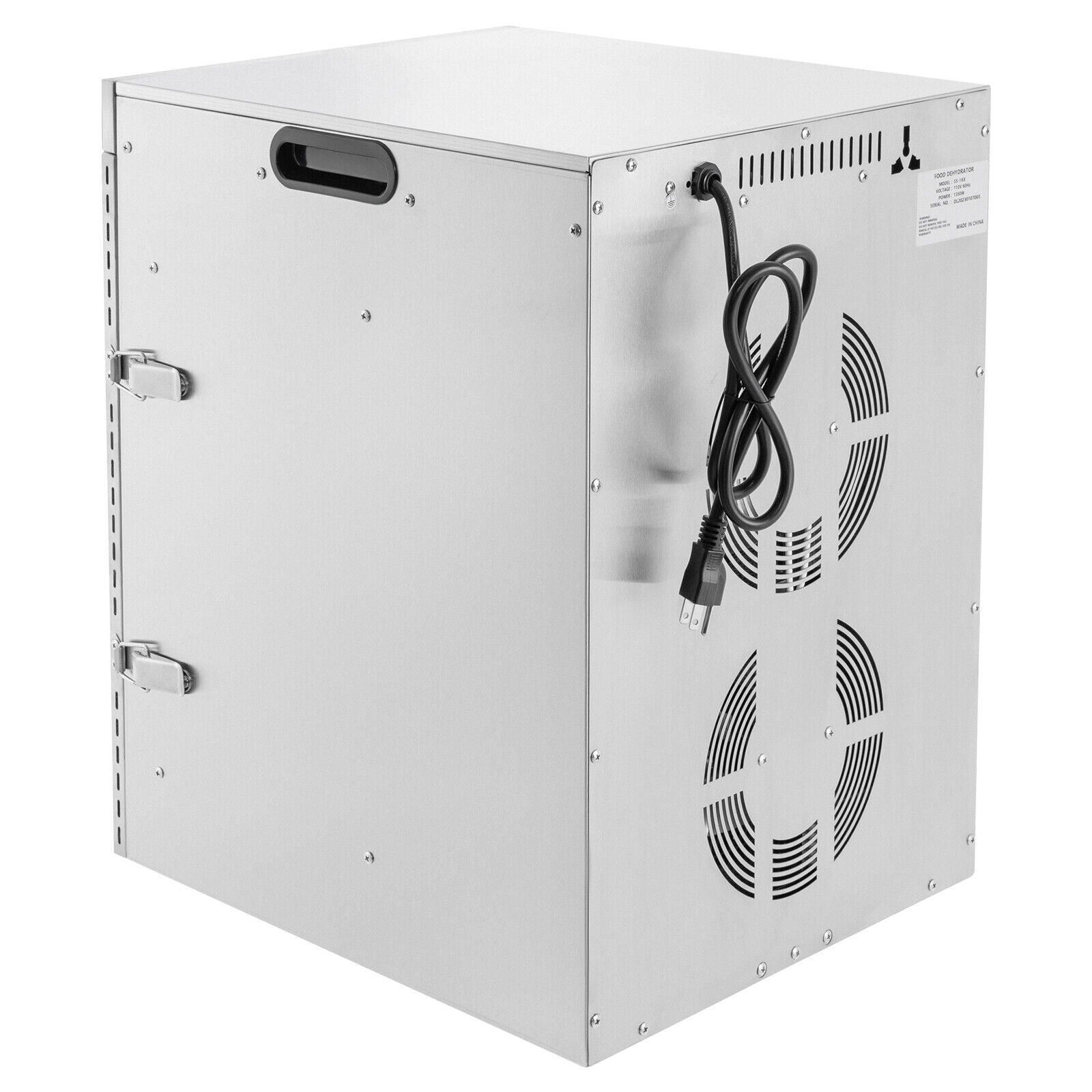 Commercial 16-Tray Countertop Electric Food Dehydrator Fruit Meet Dryer Machine