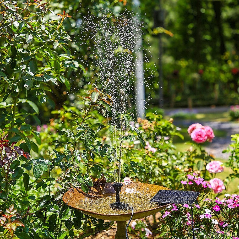 Solar Power Fountain Floating Water Pump for Bird Bath Pond Pool
