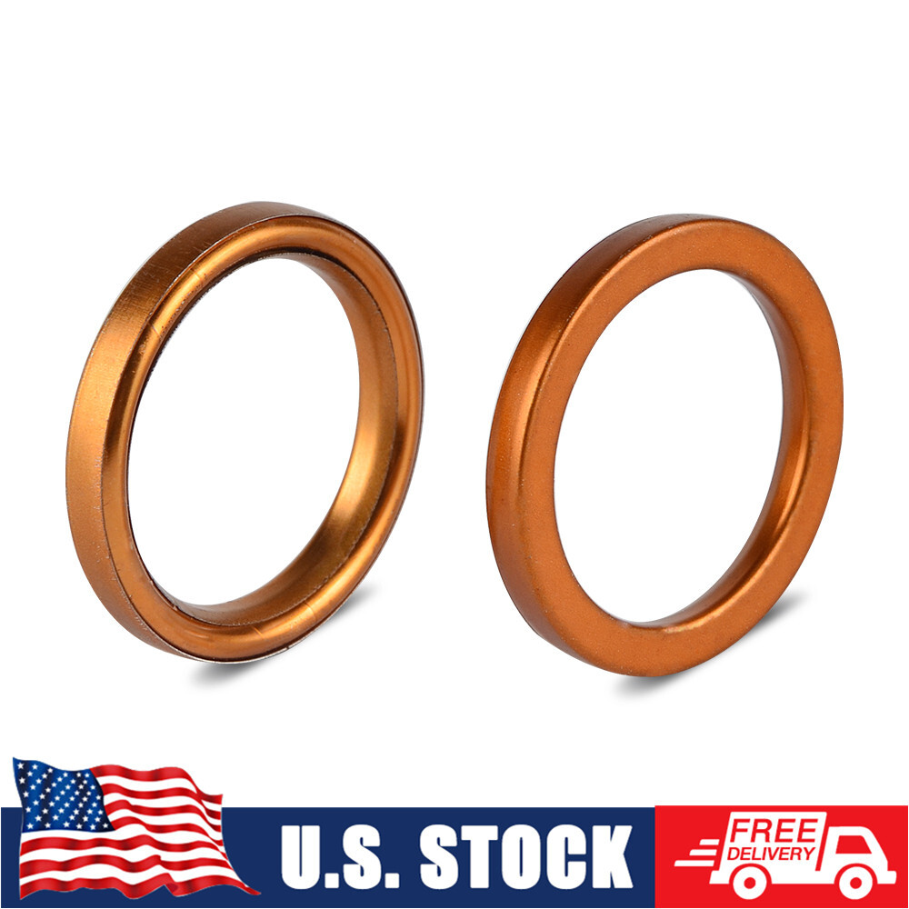 2pcs Muffler Pipe Gaskets For Honda ATC125M XL185S 200M 200S 200X 250ES