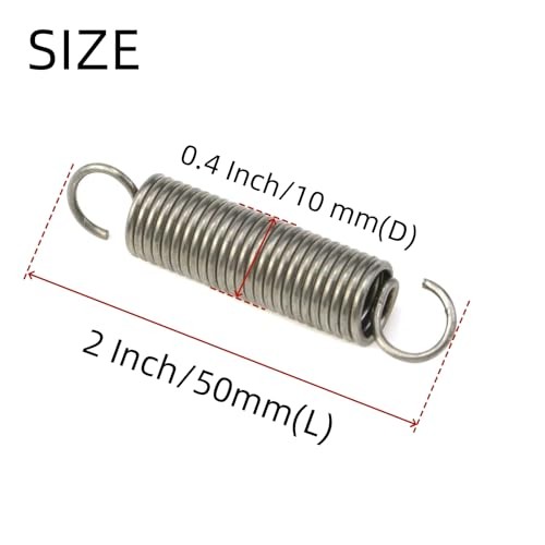 Mcredy Pcs Extension Springs Small Compression 2 Inch / 50 mm 2 Silver