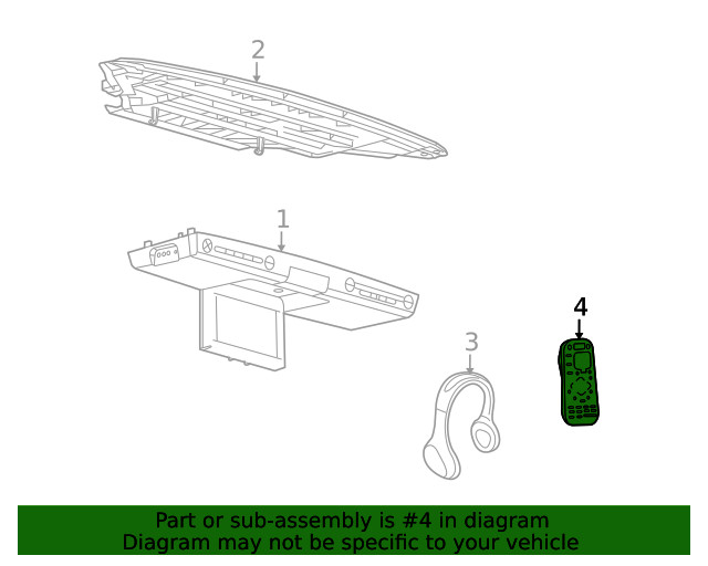Genuine Ford Remote Control 8A8Z-18C604-C