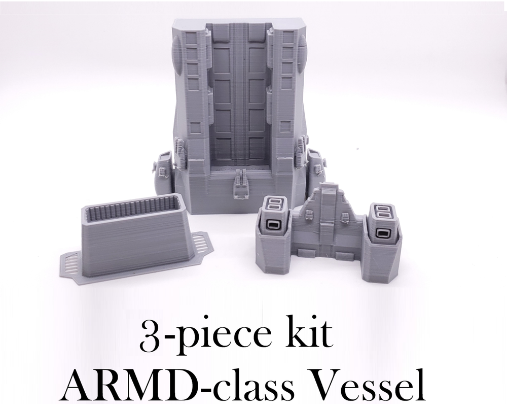 ARMD-class 1", 3", 6" or 12" Model - Custom Kit Robotech Ship Fleet Battles