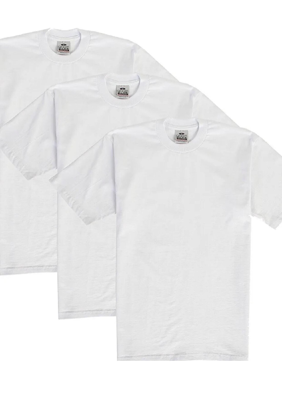 3 PACK PRO CLUB MENS PLAIN SHORT SLEEVE T SHIRT HEAVYWEIGHT COTTON
