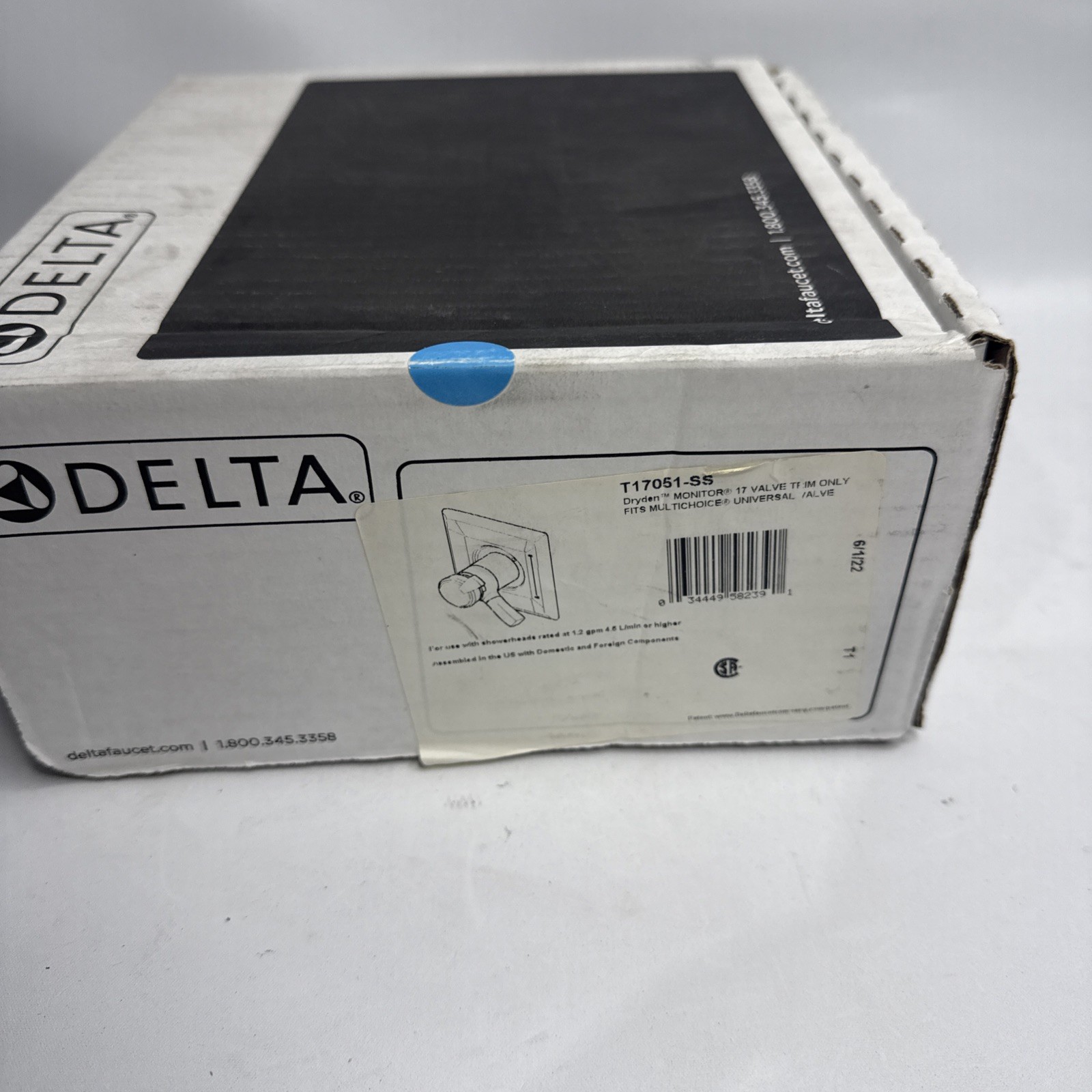 Delta Dryden T17051-SS Monitor® 17 Series Valve Only Trim - Stainless