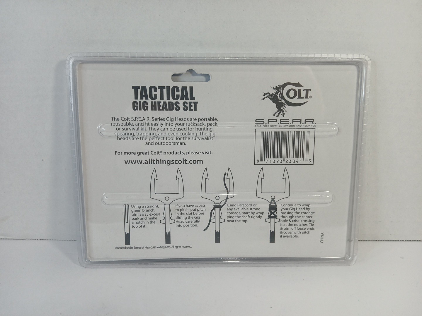 NEW 3 Colt S.P.E.A.R. Steel Tactical Gig Head Survival Spearhead Gigging Fishing