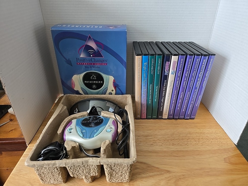 Pathfinder 2 Positive Changes Hypnosis Auditory Visual System W/ 11 DVDs-Read