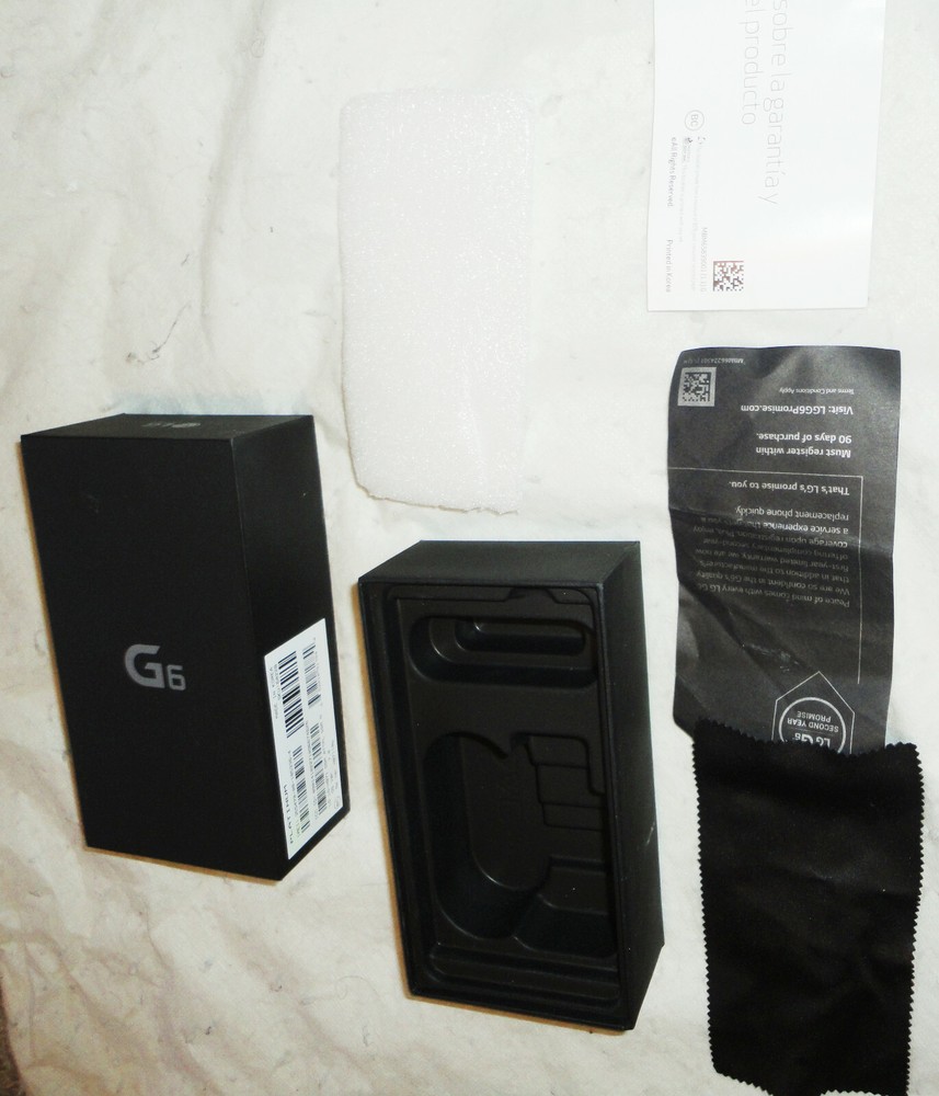 ORIGINAL LG G6 OEM EMPTY BOX & INSERTS ONLY! No Equipment or Electronic Devices!