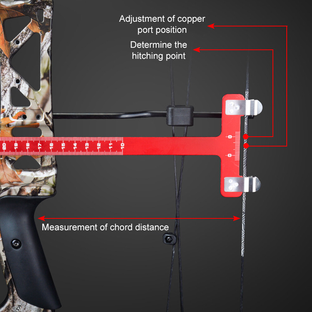 Archery Adjustment Tool Bow String Nocking Points Pliers T Squares Tuning C9F5