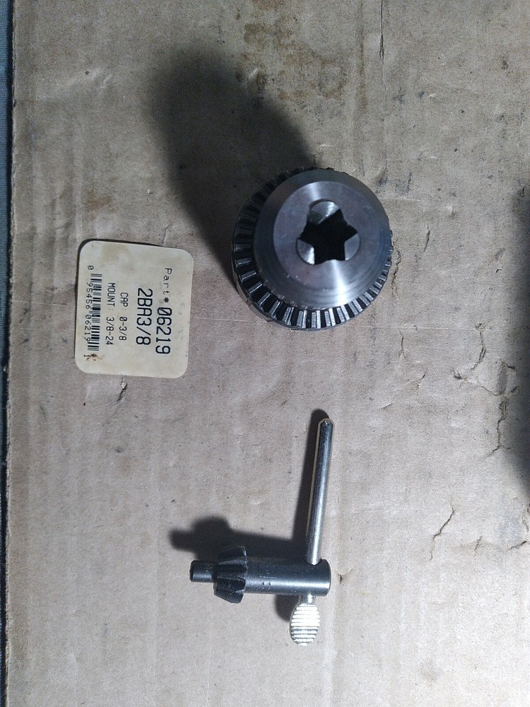 Jacobs Drill Chuck 2BA3/8, 0-3/8"Cap. 3/8-24 Mount