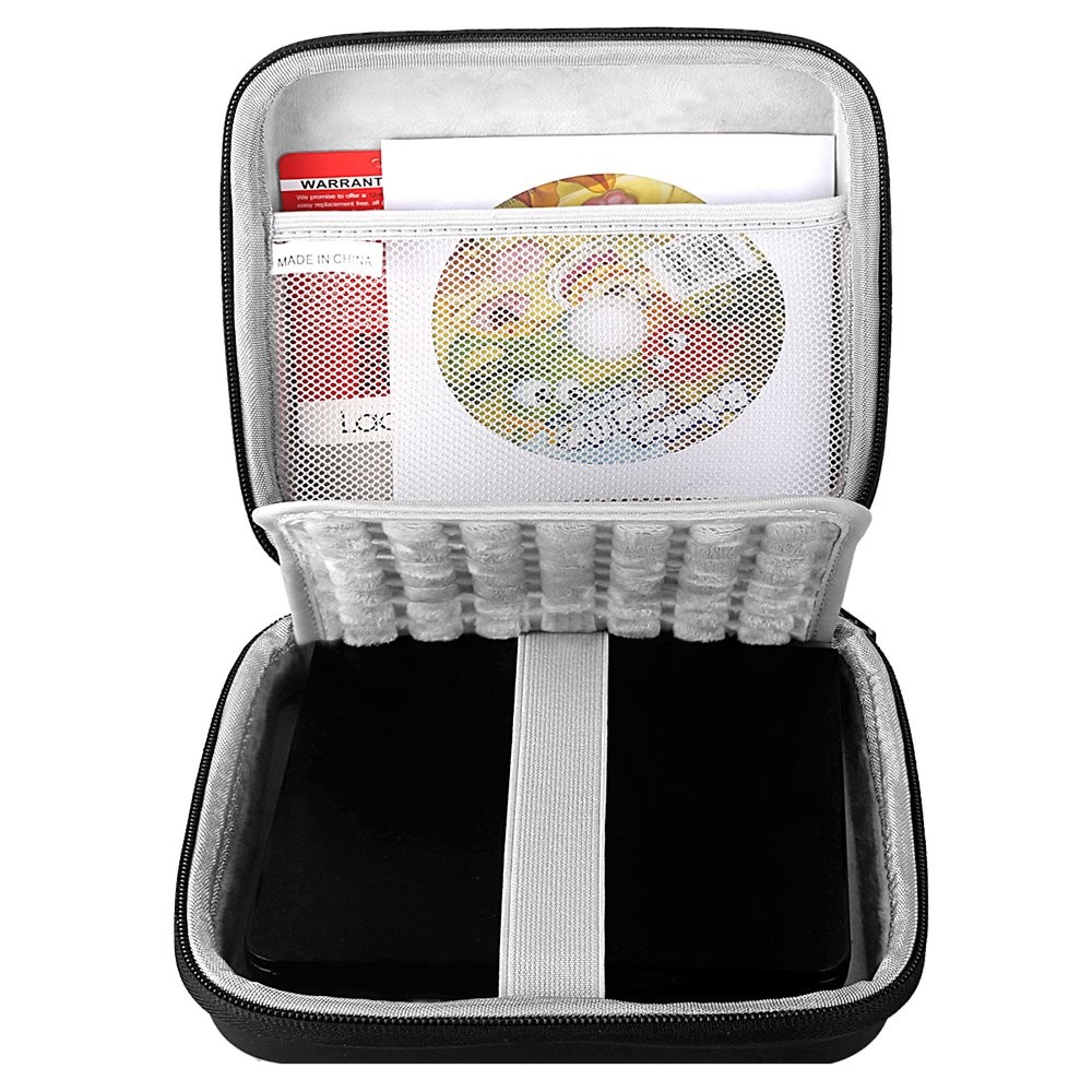 Lacdo USB CD DVD Writer Blu-Ray & External Hard Drive Protective Storage Case...