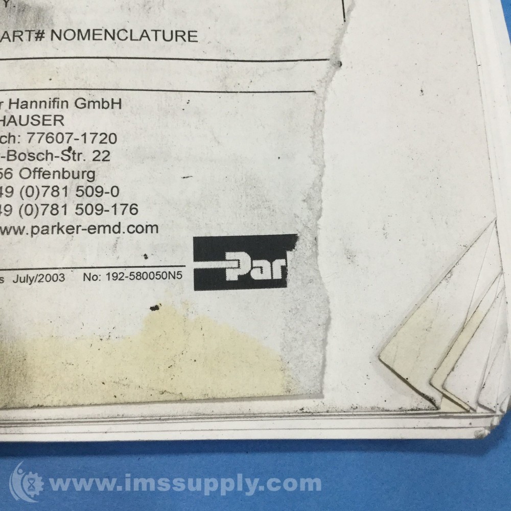 Parker 102-0004 REV2 USER GUIDE USIP