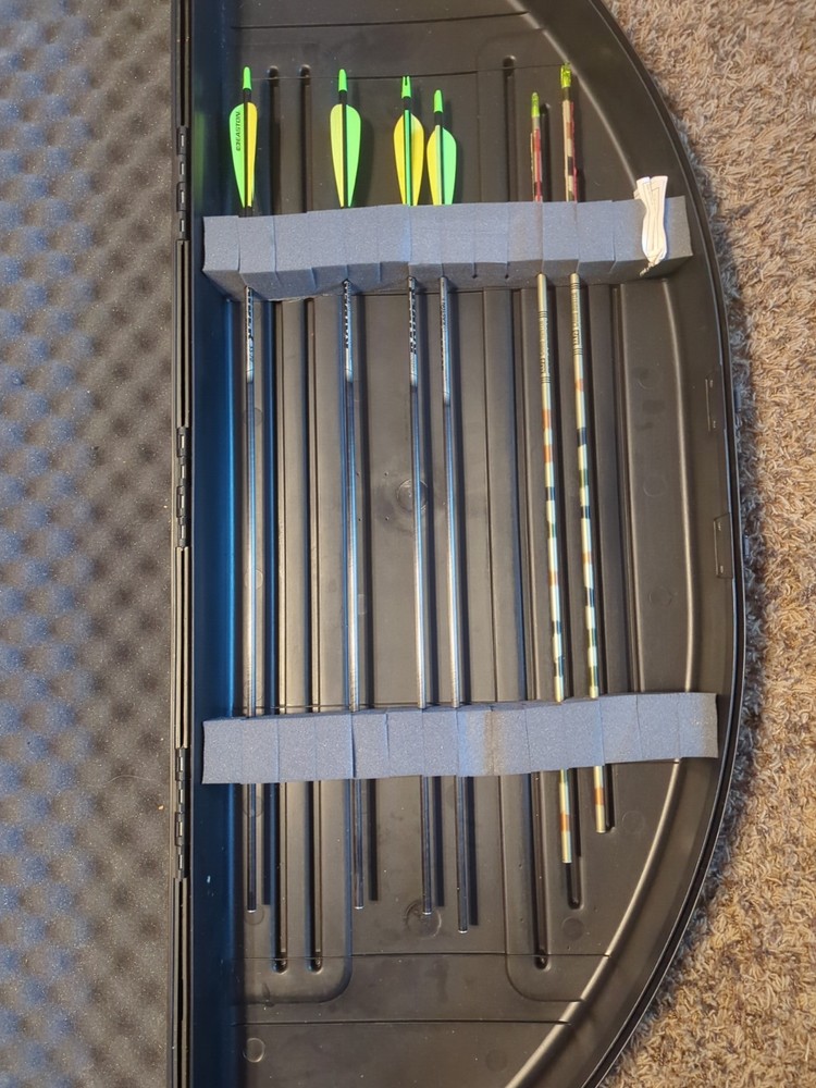PSE Nova Game Sport Compound Bow with Hard Case, Arrows, Arrow Holder, Release