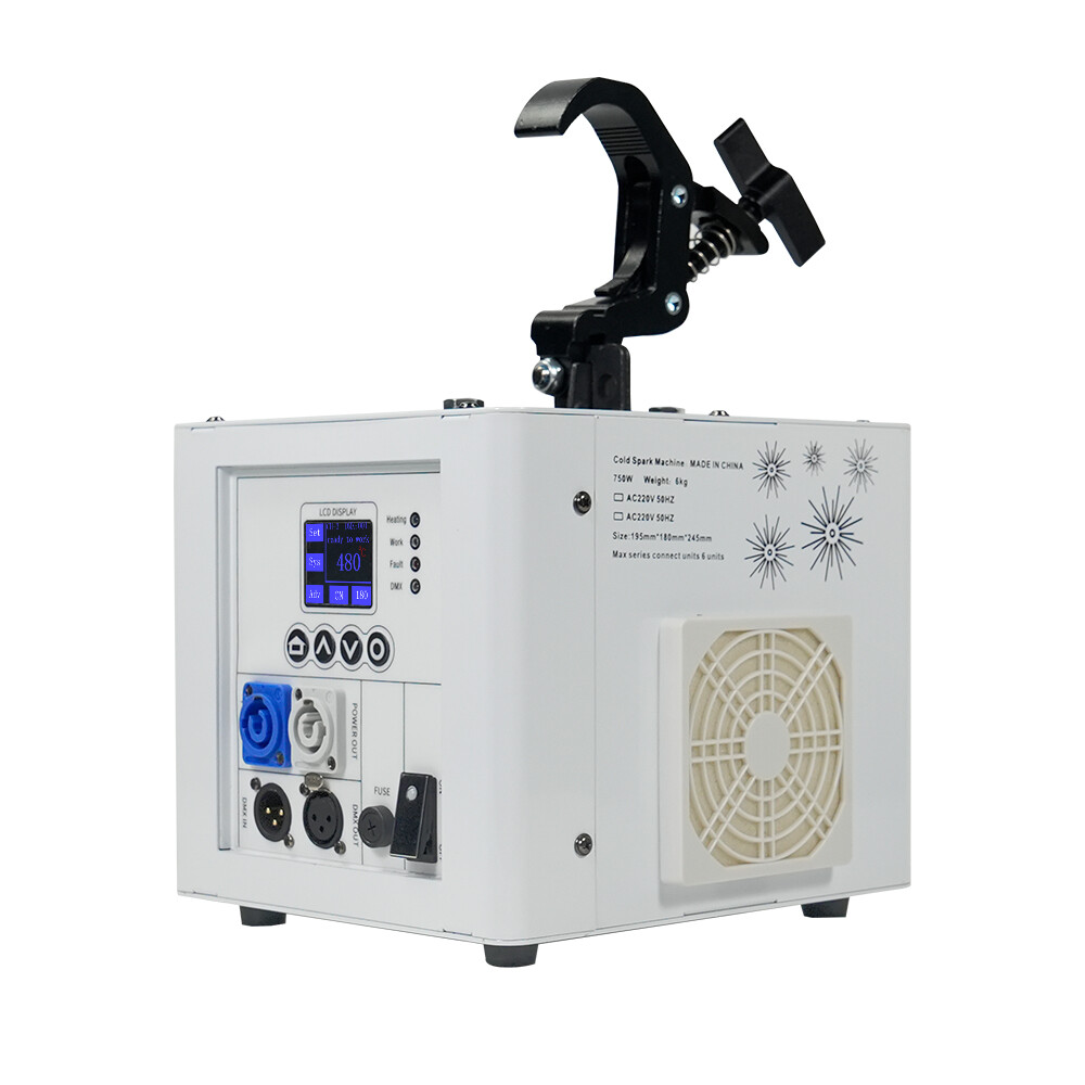 2Set 800W Spray Down Cold Spark Machine Waterfall Firework DMX with Flight Case