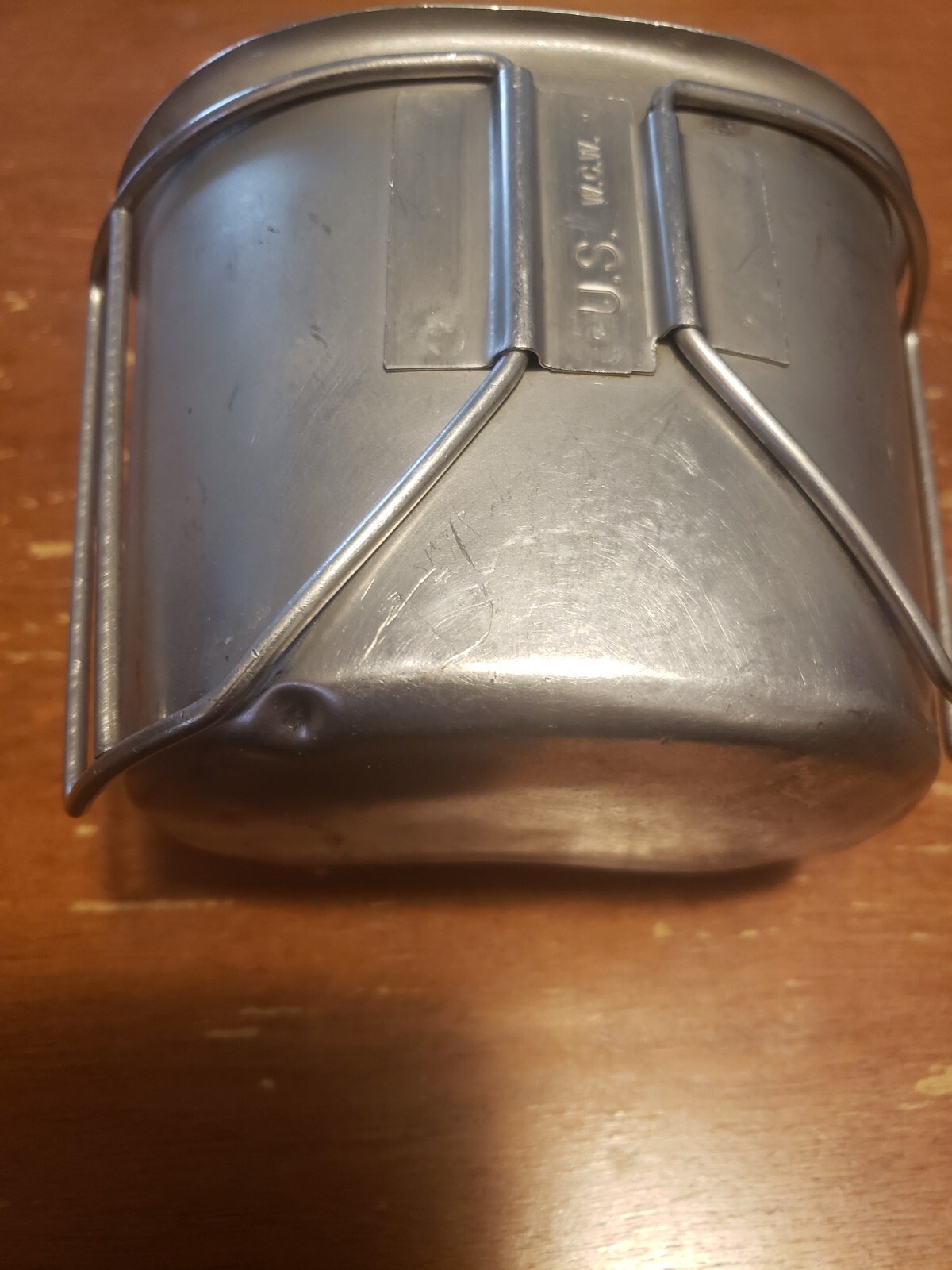 USGI Military Issue Stainless Steel Metal Canteen Cup Army USMC US Marines 1 QT