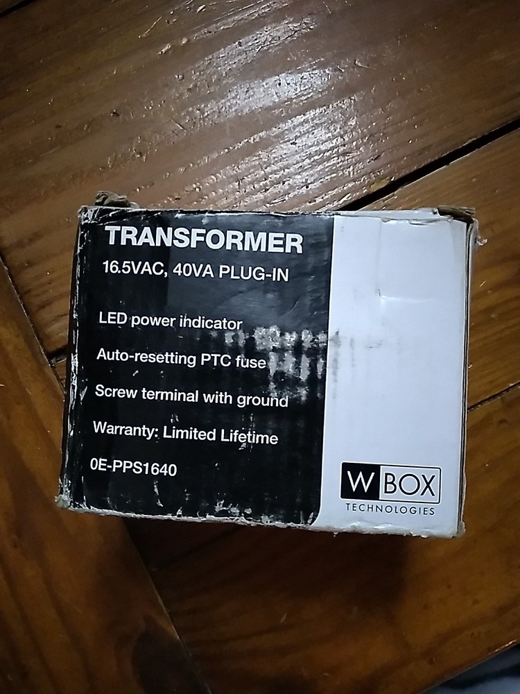 WBOX Technologies #OE-PPS1640 - 16.5 VAC 40 VA Plug In