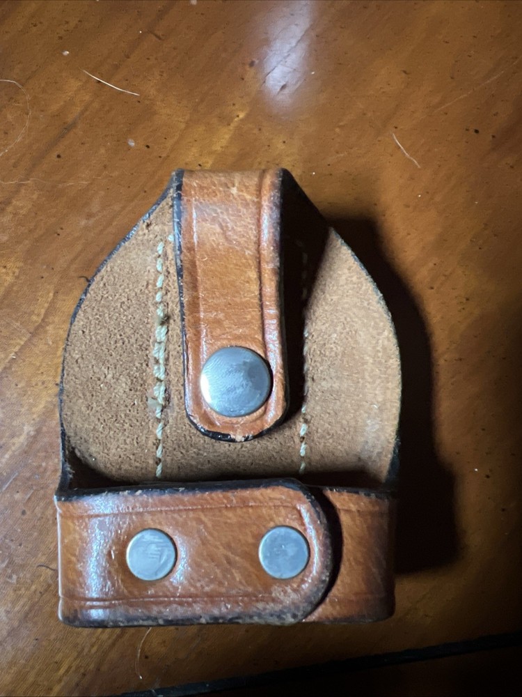 Handcuff Case Belt Clip Brown Leather