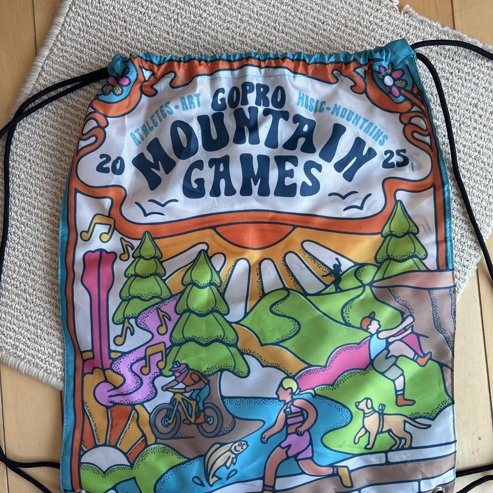 GoPro Mountain Games Pull String Bag Nylon Lightweight Vail Colorado