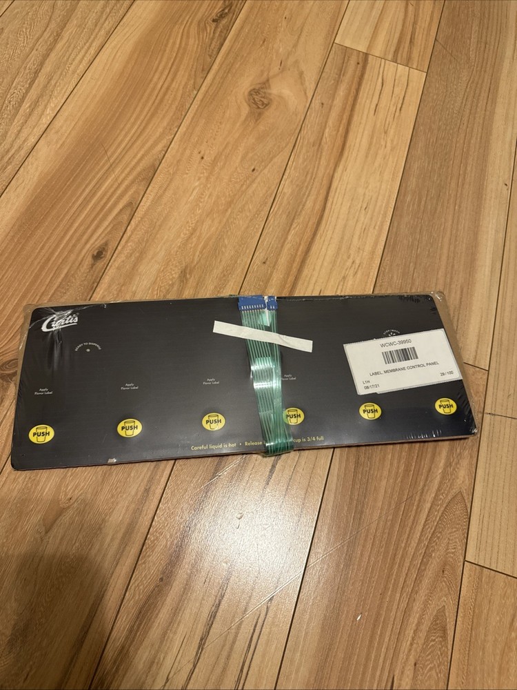 LABEL MEMBRANE CONTROL PANEL for Curtis WC-39950