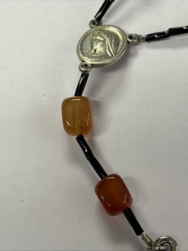 Camelian Stone Extra Long Rosary ~ READ DESCRIPTION