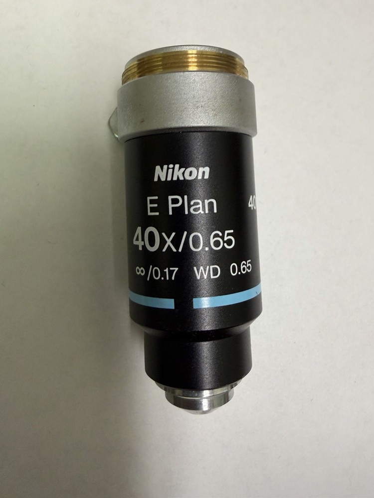 Nikon Plan 40x/0.65 ∞/0.17 WD 0.65 Microscope Objective E Series