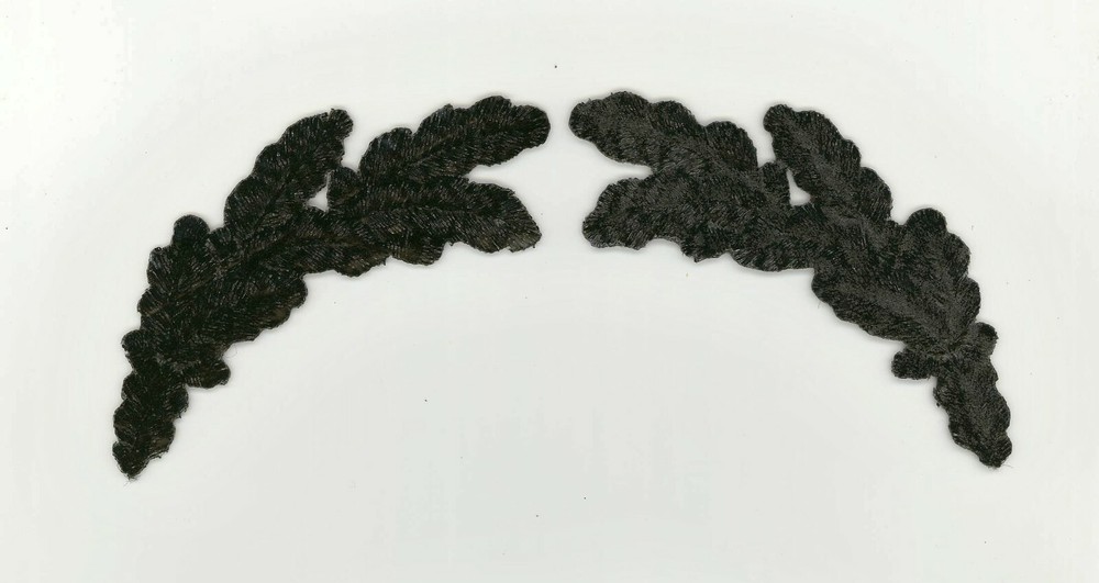 2 SETS Black Scrambled Eggs Patch - Military, Captain, 3.75" (Iron on)