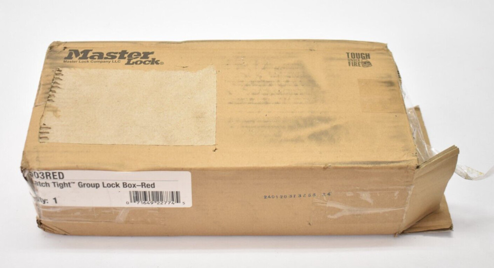 Master Lock Group Lockout Box Red 14 Locks Max Red 503RED Genuine OEM Unit