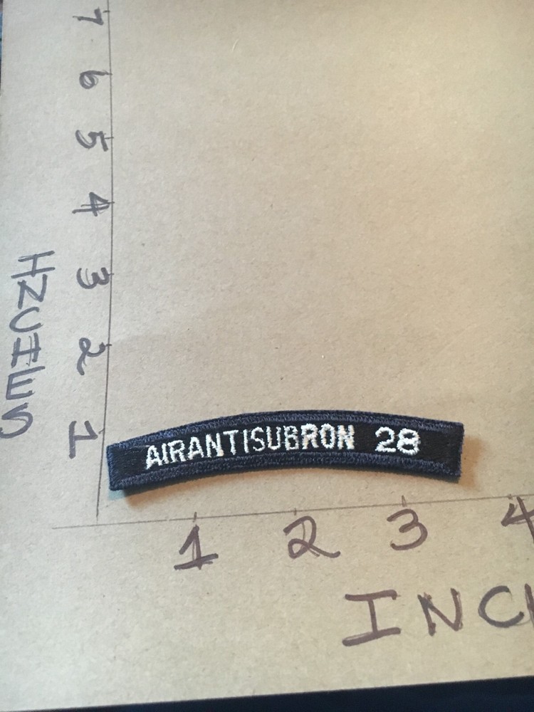 US NAVY SHOULDER STRIP TAB rocker Patch Airantisubron 28