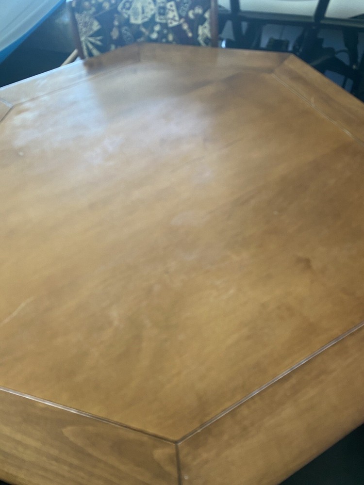 poker table and chairs