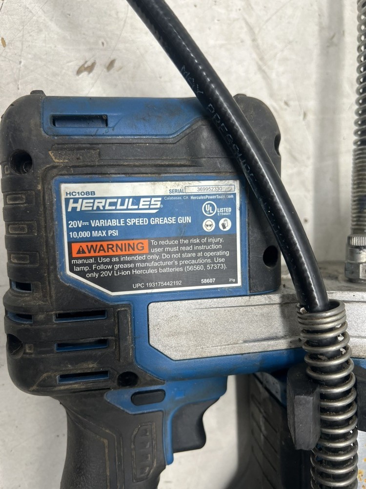 HERCULES 20V Cordless Variable Speed Grease Gun (P03062874)