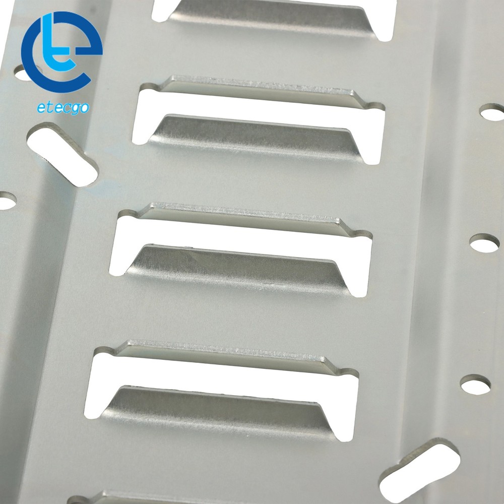 4x 3' Silver E Track Rails Galvanized Steel Construction For Freight Trailers