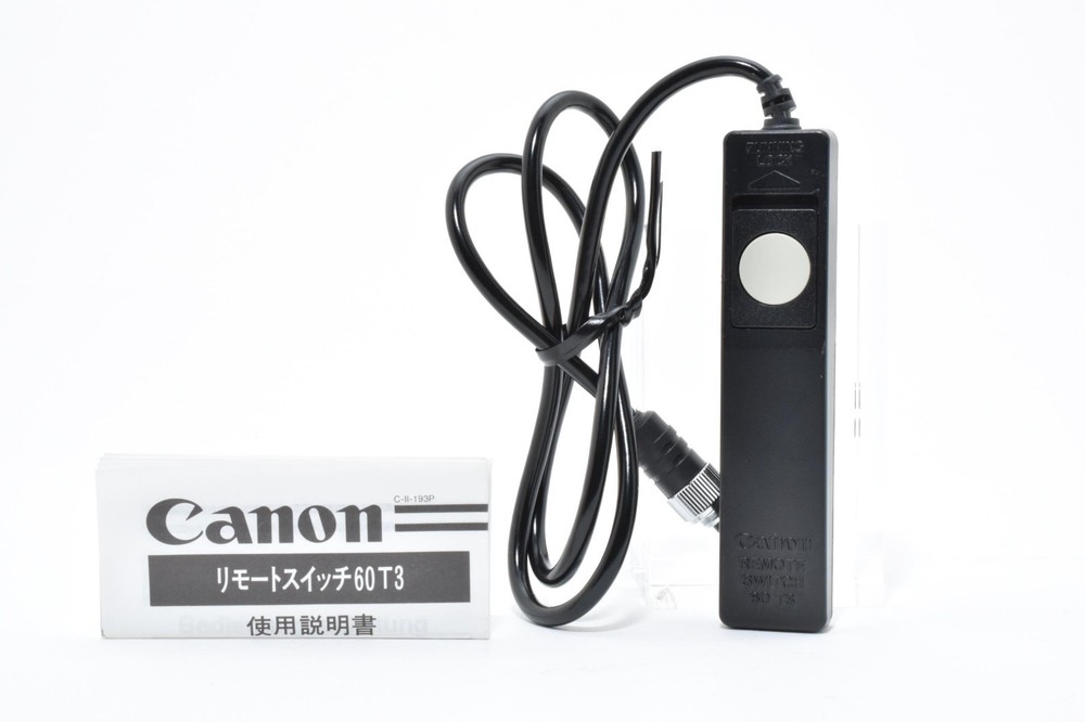 Canon Remote Switch 60 T3 Cable Shutter Release For Eos-1 【Exc+5】 6331