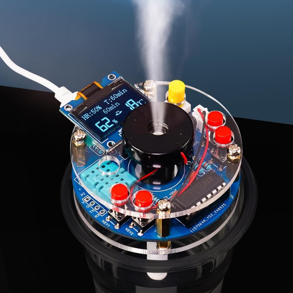 STEM Electronic DIY Kit Humidifier Soldering Project Kit, Temperature OLED Displ