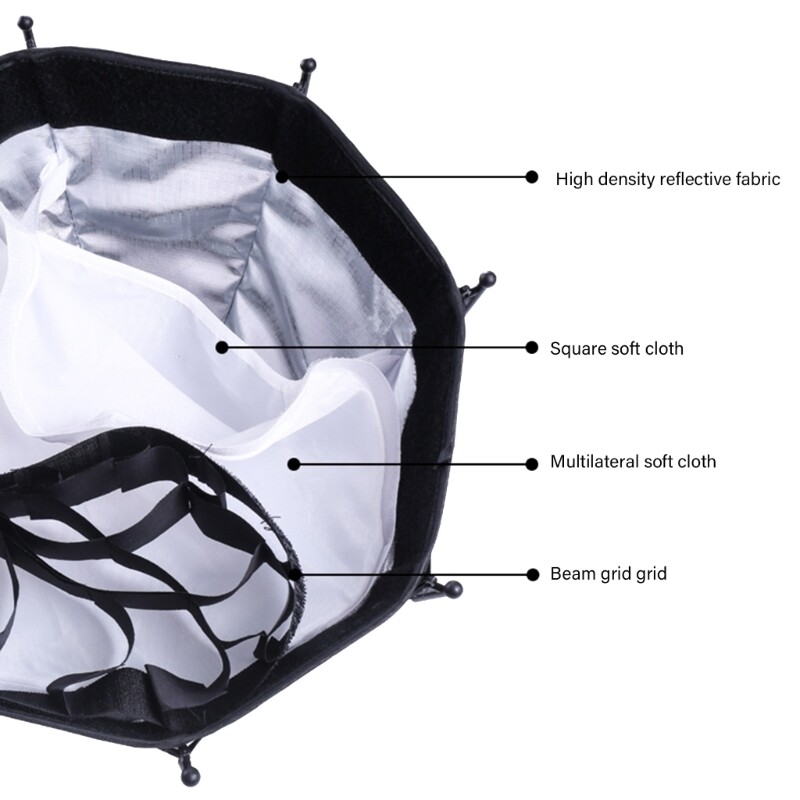 Small 290mm Octagonal Softbox Easy Storage Octagonal Softbox for Photography