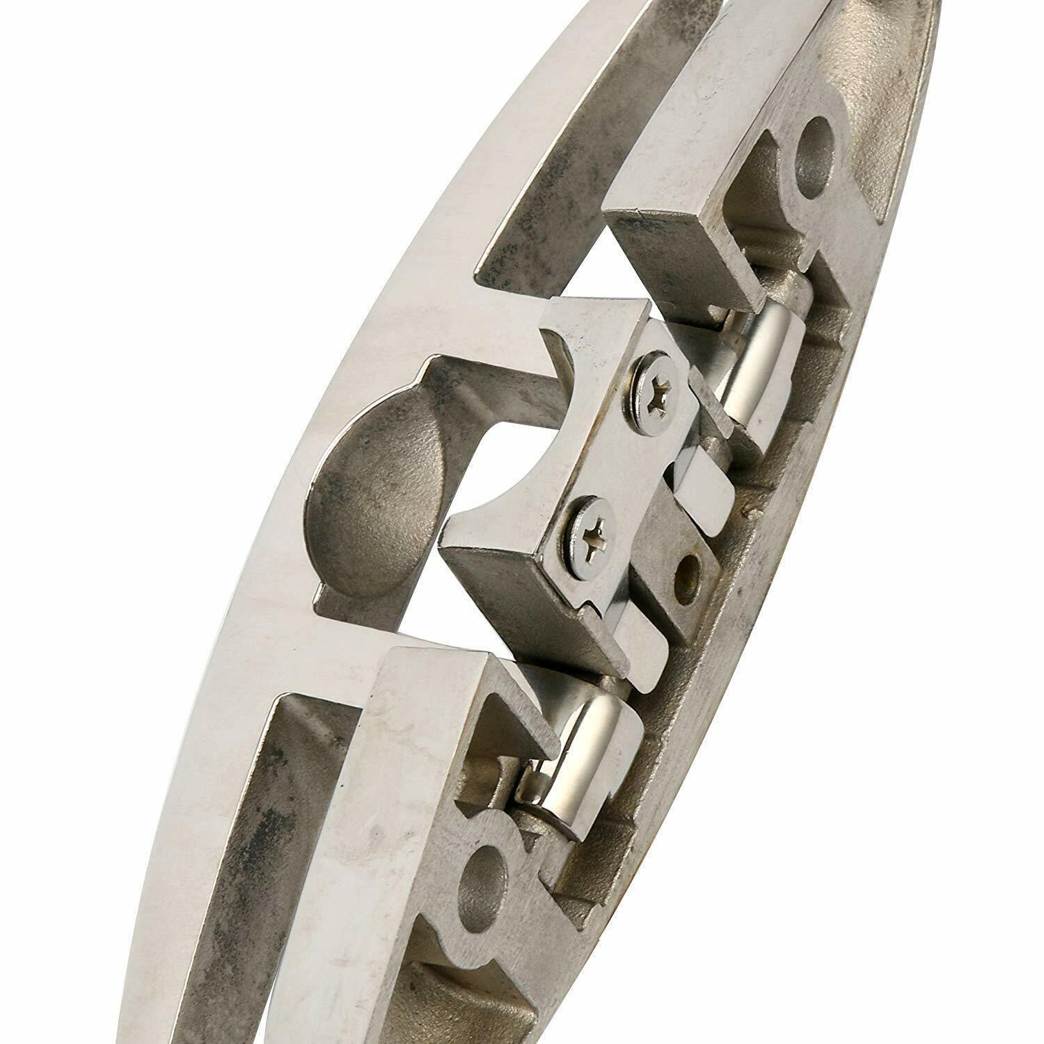 4 Pack Boat Cleat 6" 316 Stainless Steel Folding Cleat Flip Up Dock Rope Cleat