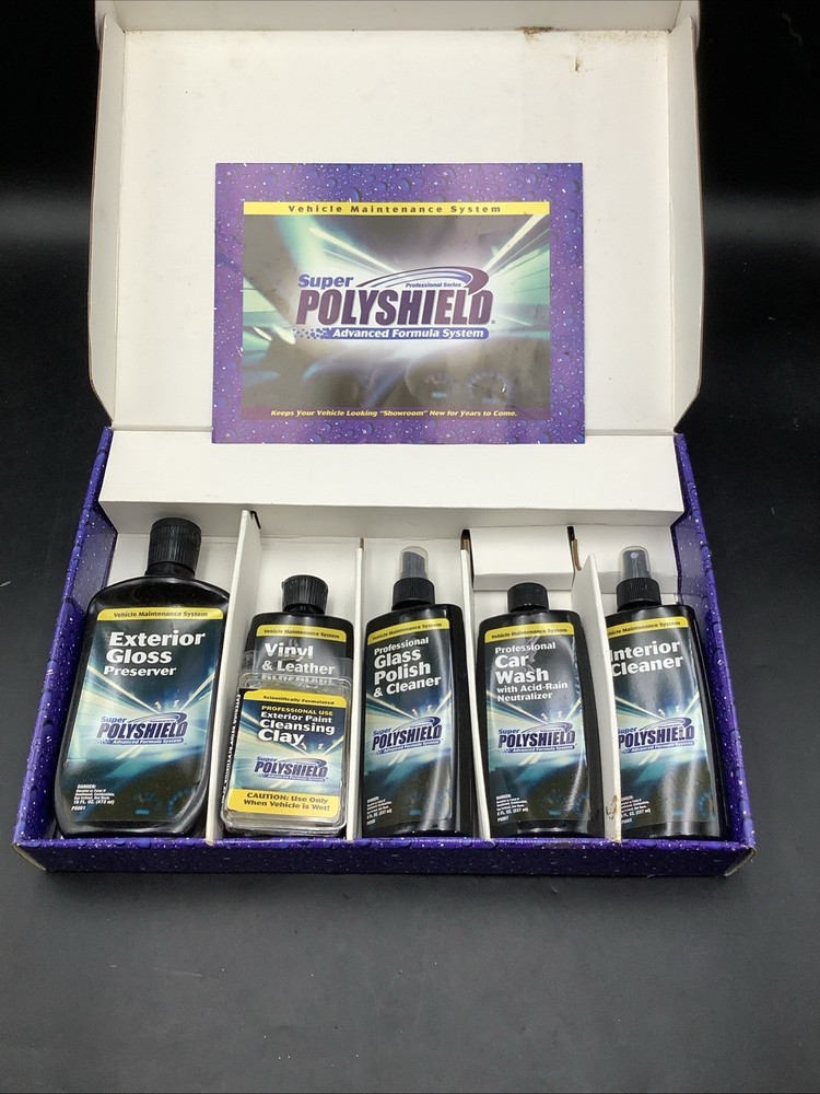 Super Polyshield Advanced Formula Car Detailing System -Complete Kit -18