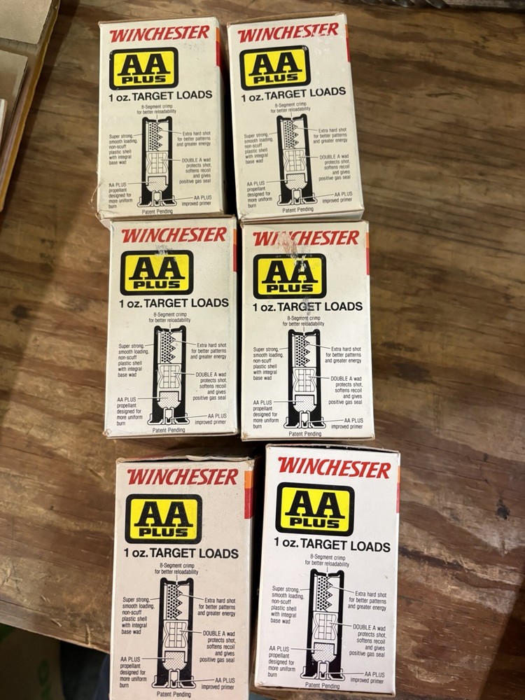 6 Vintage WINCHESTER GAUGE EMPTY SHOTGUN SHELL BOXES