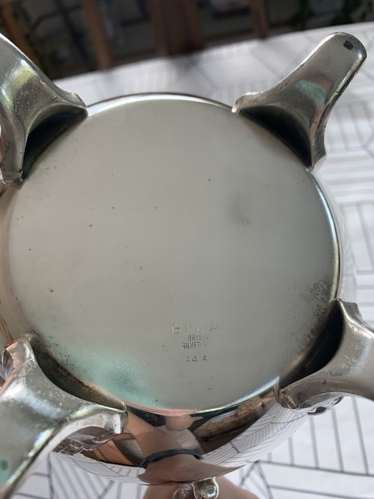 Bristol Silverplate Pitcher w/ Ice Guard