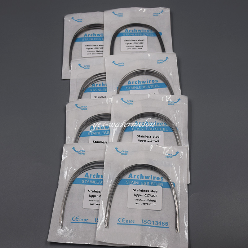 1 Pack Dental Stainless Steel Rectangular Arch Wire Natural/Square/Ovoid Form