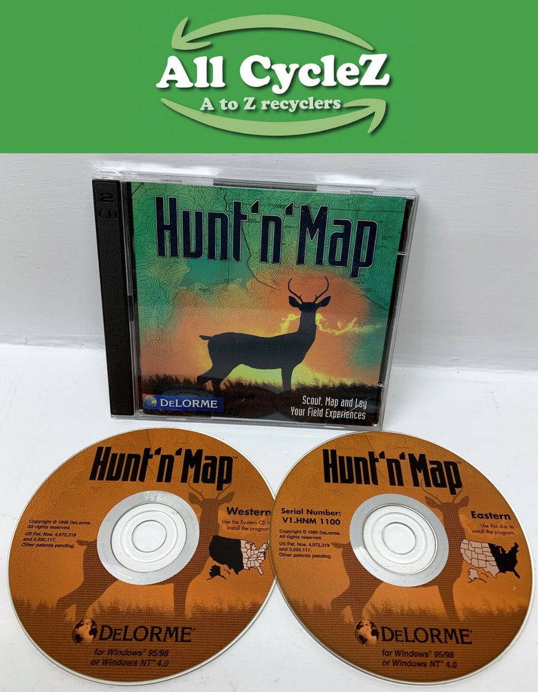 DeLorme Hunt 'n' Map Hunting plan software Genuine!