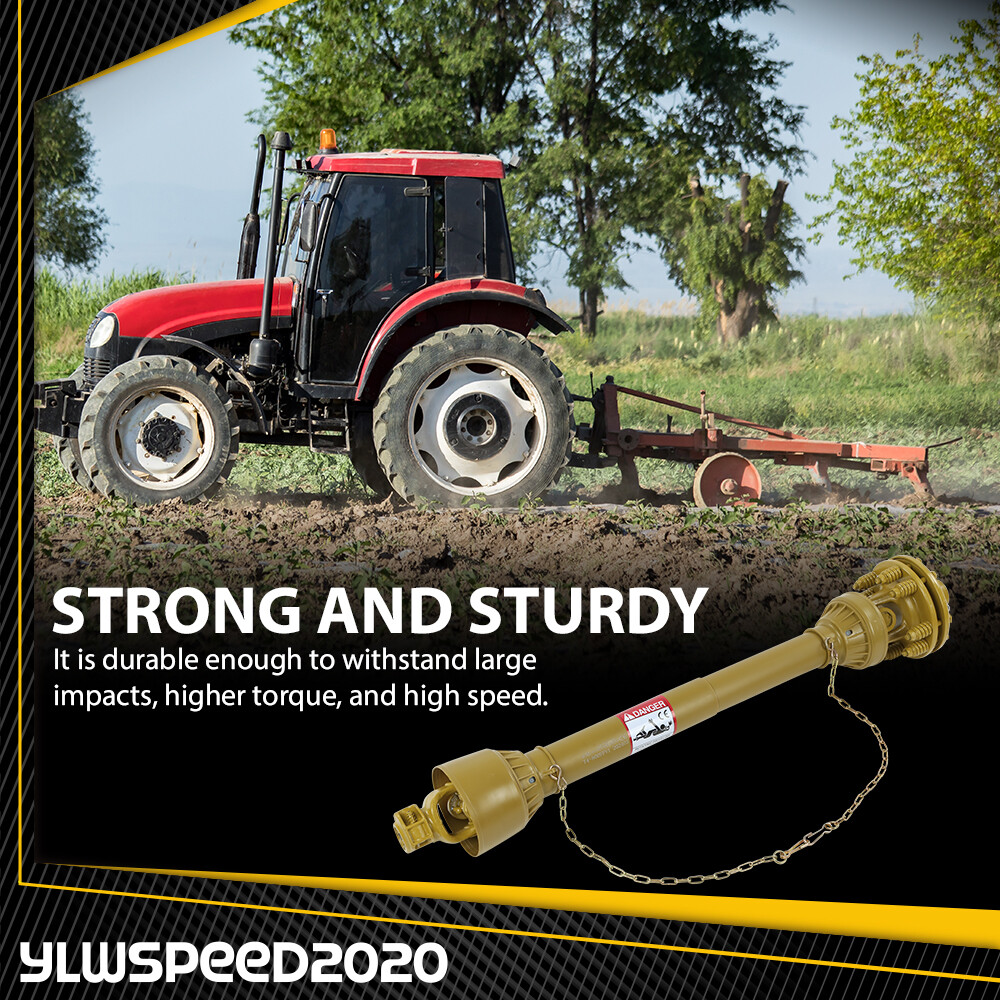 PTO Shaft PTO Drive Shaft 1-3/8"x6 Spline w/ Slip Clutch T4 31.5-41" Yellow New