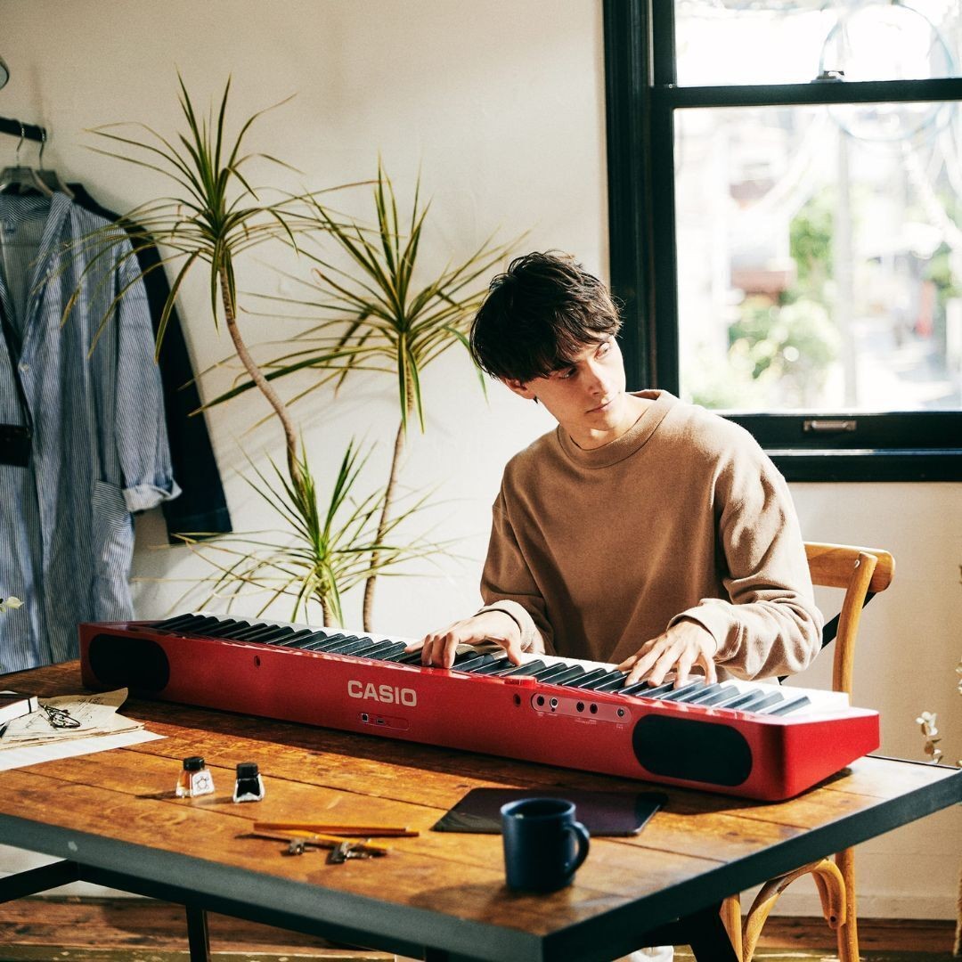 Casio Privia 88-Key Digital Piano Red Open Box Free Shipping