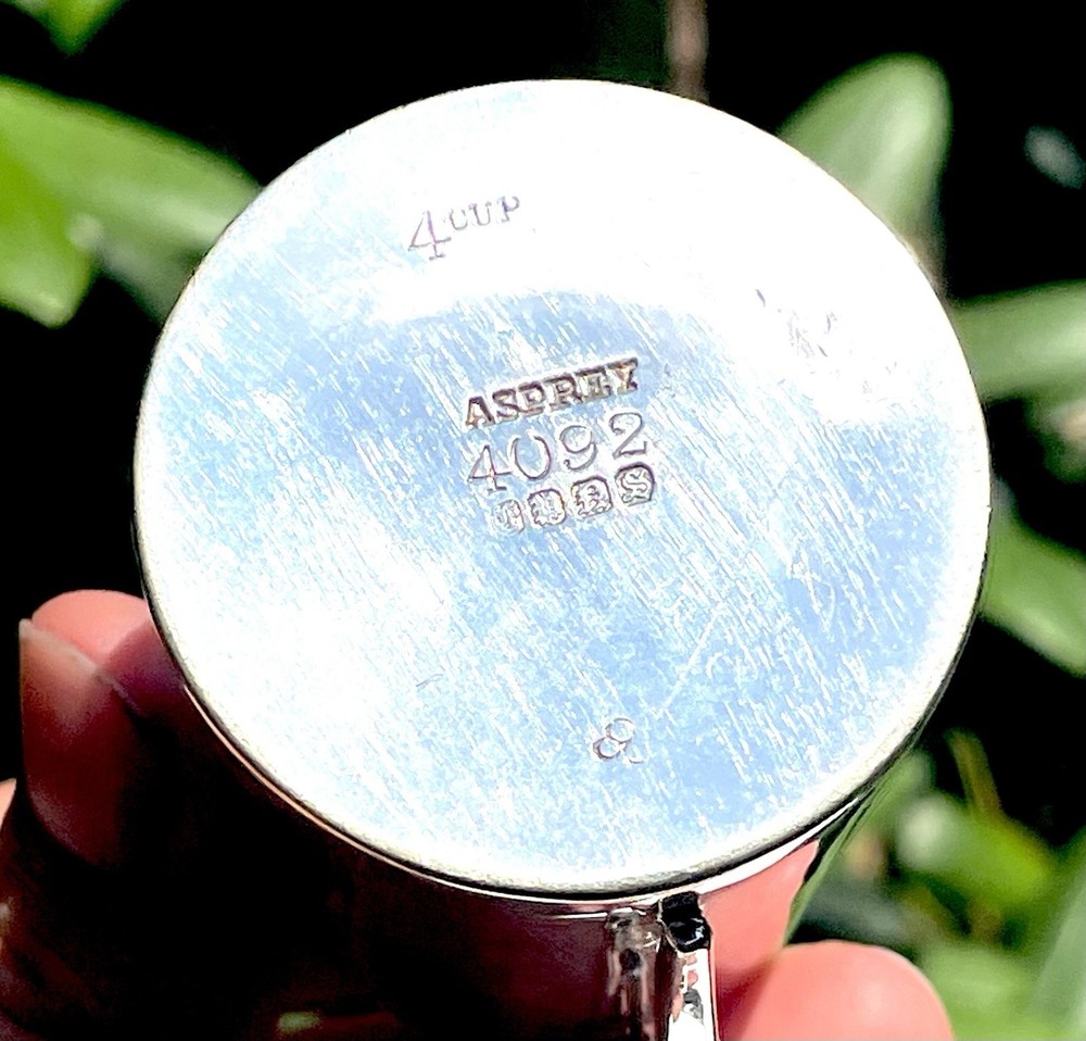 Asprey Art Deco Silver Plated Jug