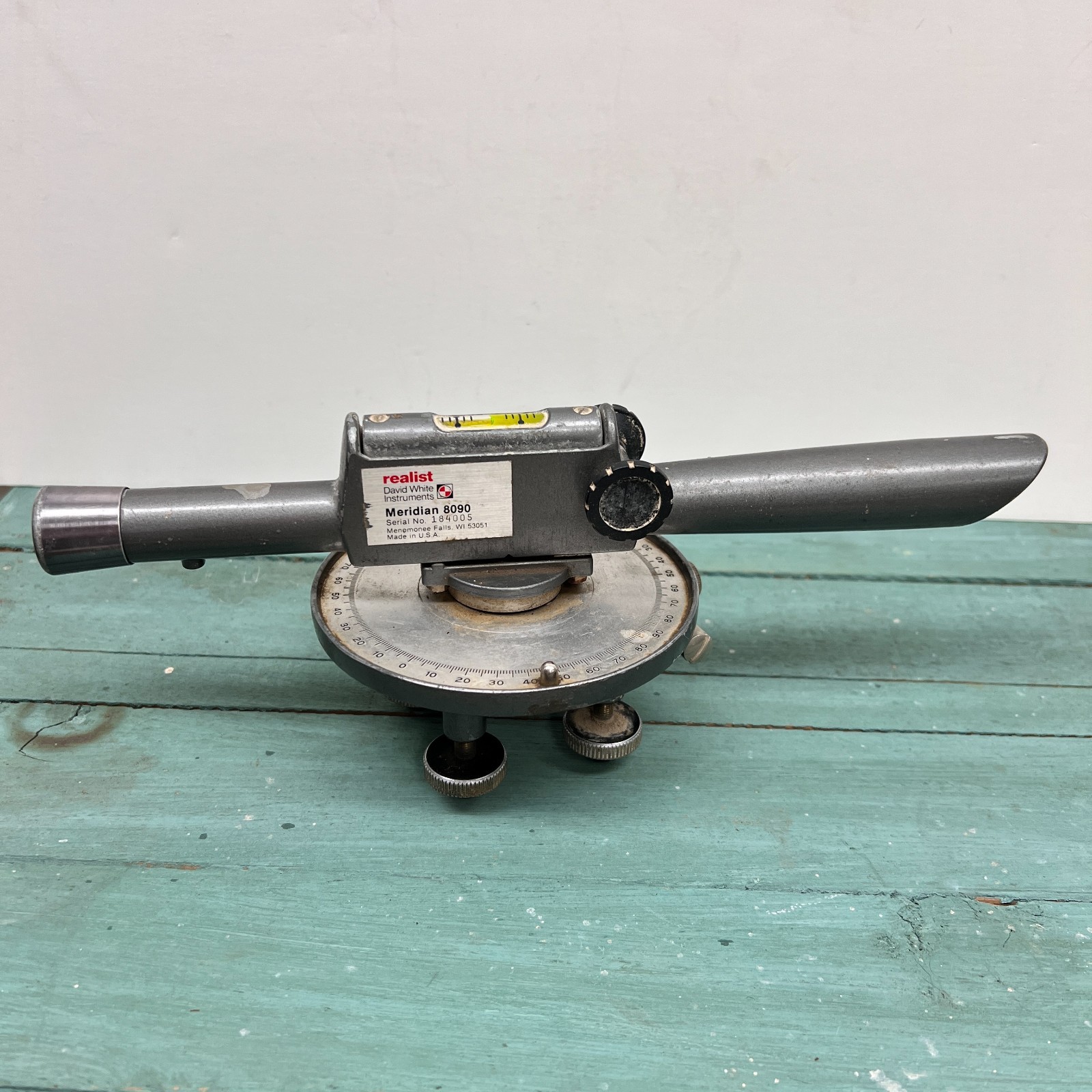 vintage David White instruments meridian 8090 transit