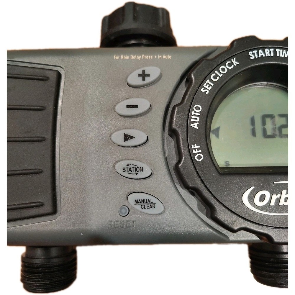 Orbit 24713 Digital Water Timer 2 Outlet Programmable Schedule Irrigation