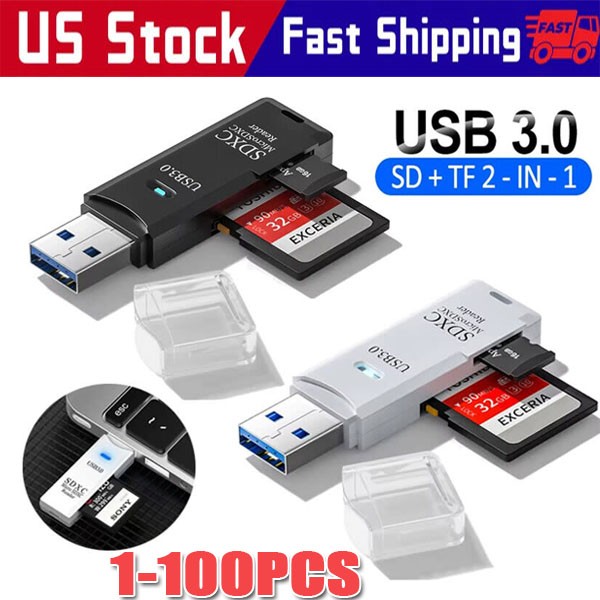USB3.0 SD Card Reader for PC Micro SD Card to USB Adapter for Camera MemoryC lot