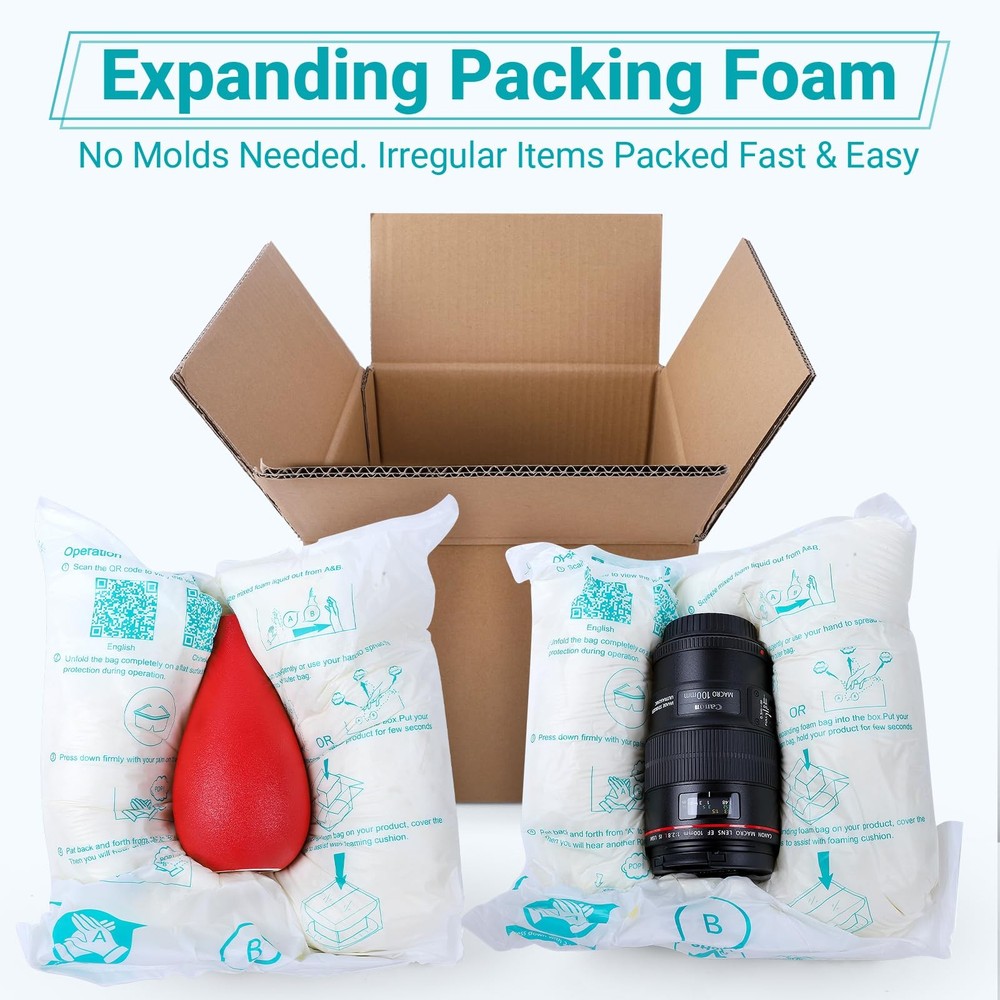 10 PCS 14x16 Inch Expanding Foam Packaging PC Irregular Protective Shipping